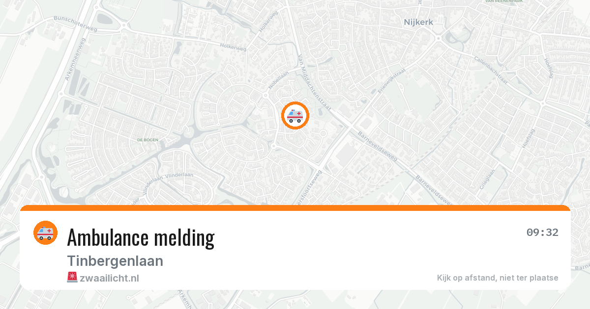 Ambulance melding — 6 jul 2026