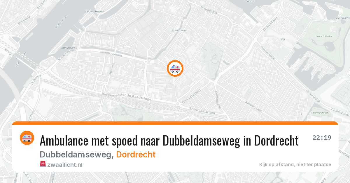 Ambulance met spoed naar Dubbeldamseweg in Dordrecht — 2 jun 2026