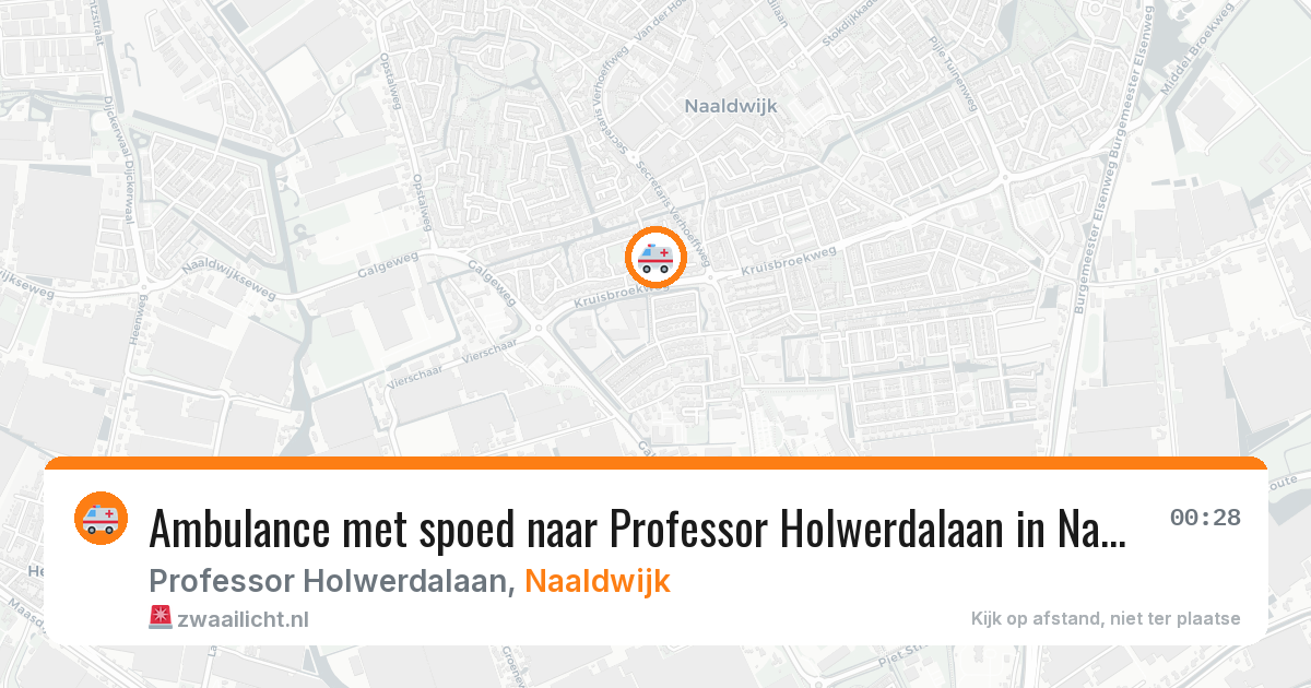 Ambulance met spoed naar Professor Holwerdalaan in Naaldwijk — 30 jul 2026