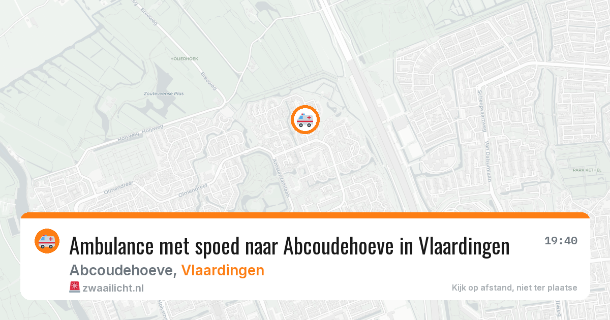 Ambulance met spoed naar Abcoudehoeve in Vlaardingen — 23 jun 2026