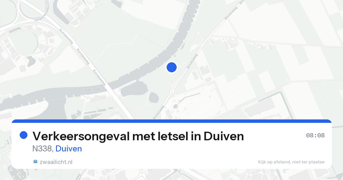 Verkeersongeval met letsel in Duiven — 23 aug 2026