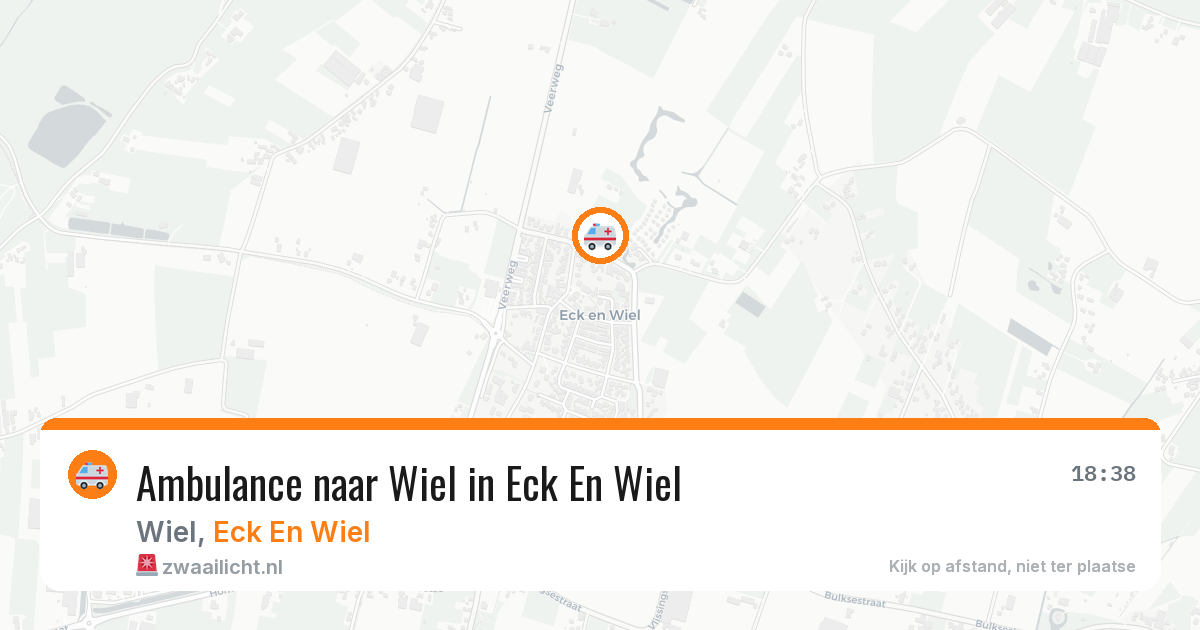 Ambulance naar Wiel in Eck En Wiel — 23 apr 2026