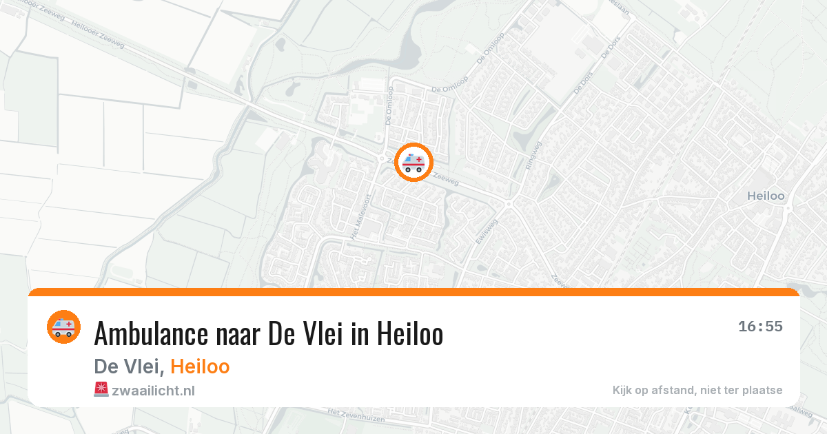 Ambulance naar De Vlei in Heiloo — 14 jul 2026