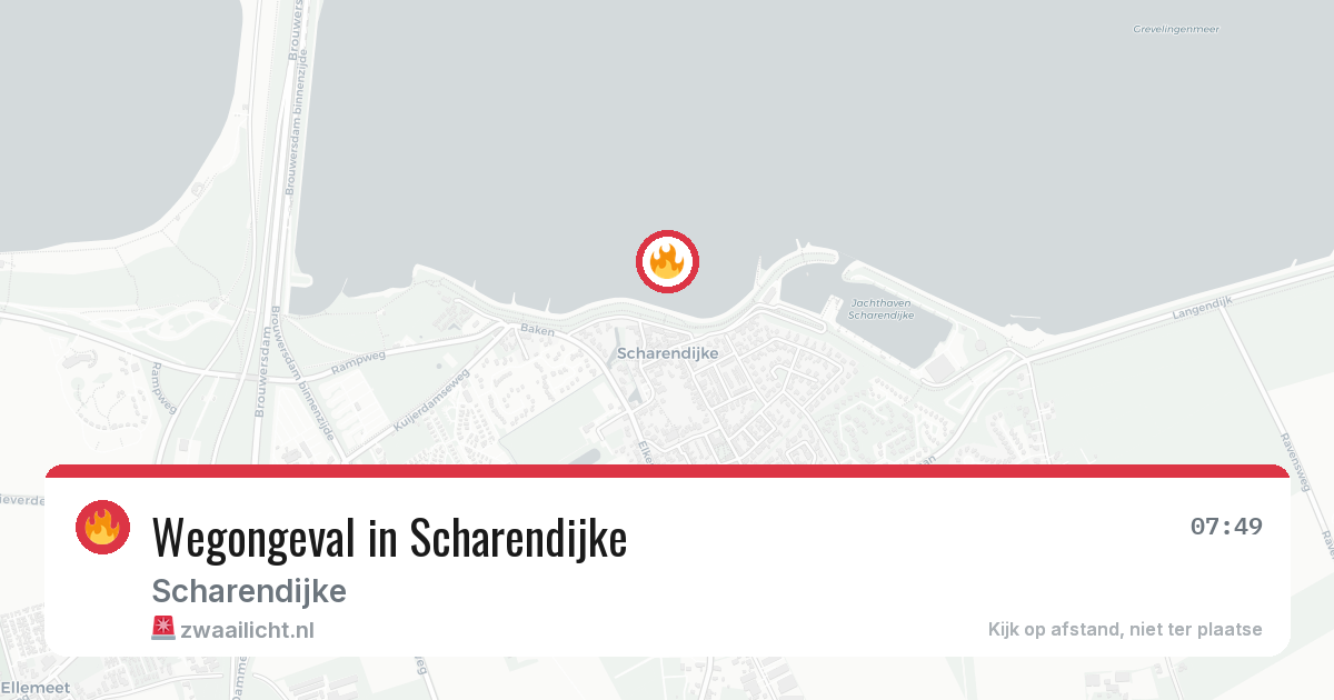 Wegongeval in Scharendijke — 13 jun 2026
