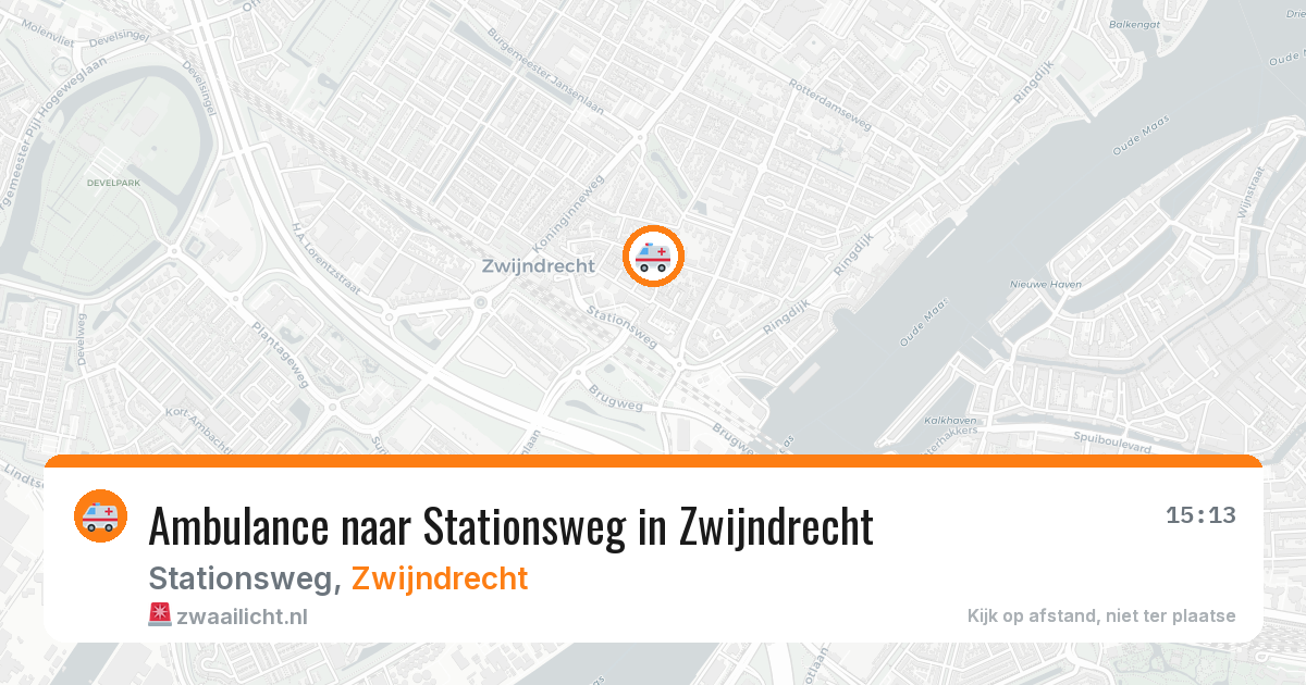 Ambulance naar Stationsweg in Zwijndrecht — 21 jun 2026