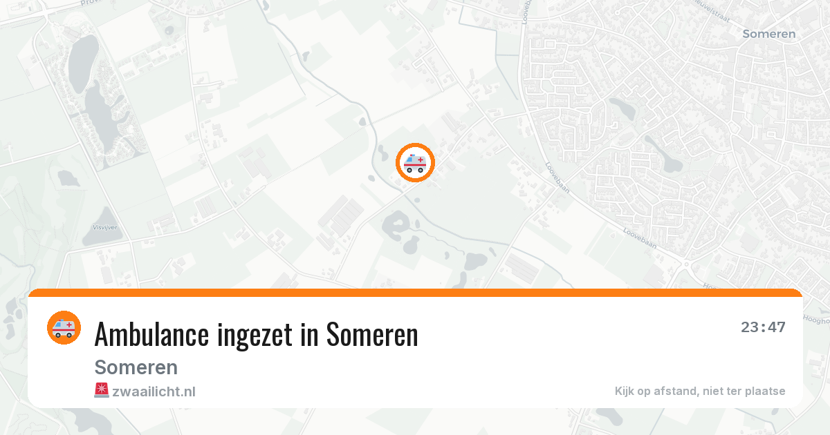 Ambulance ingezet in Someren — 13 aug 2026