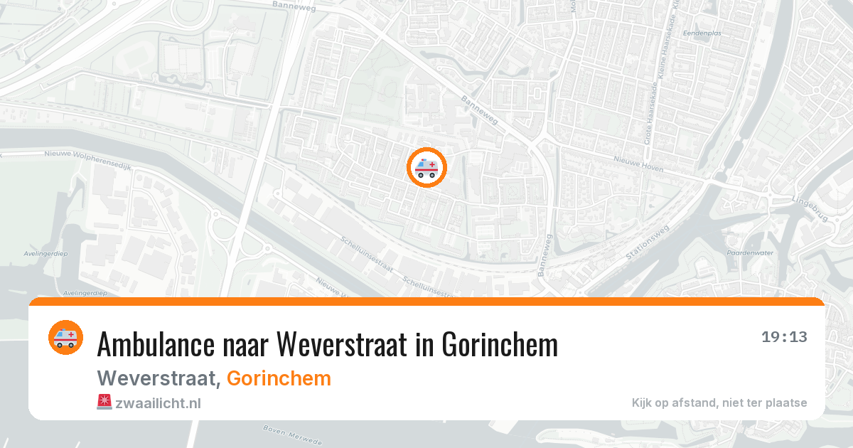 Ambulance naar Weverstraat in Gorinchem — 28 jun 2026