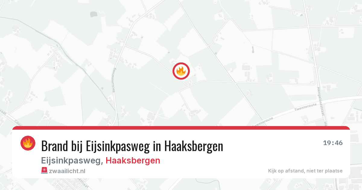 Brand bij Eijsinkpasweg in Haaksbergen — 27 jun 2026