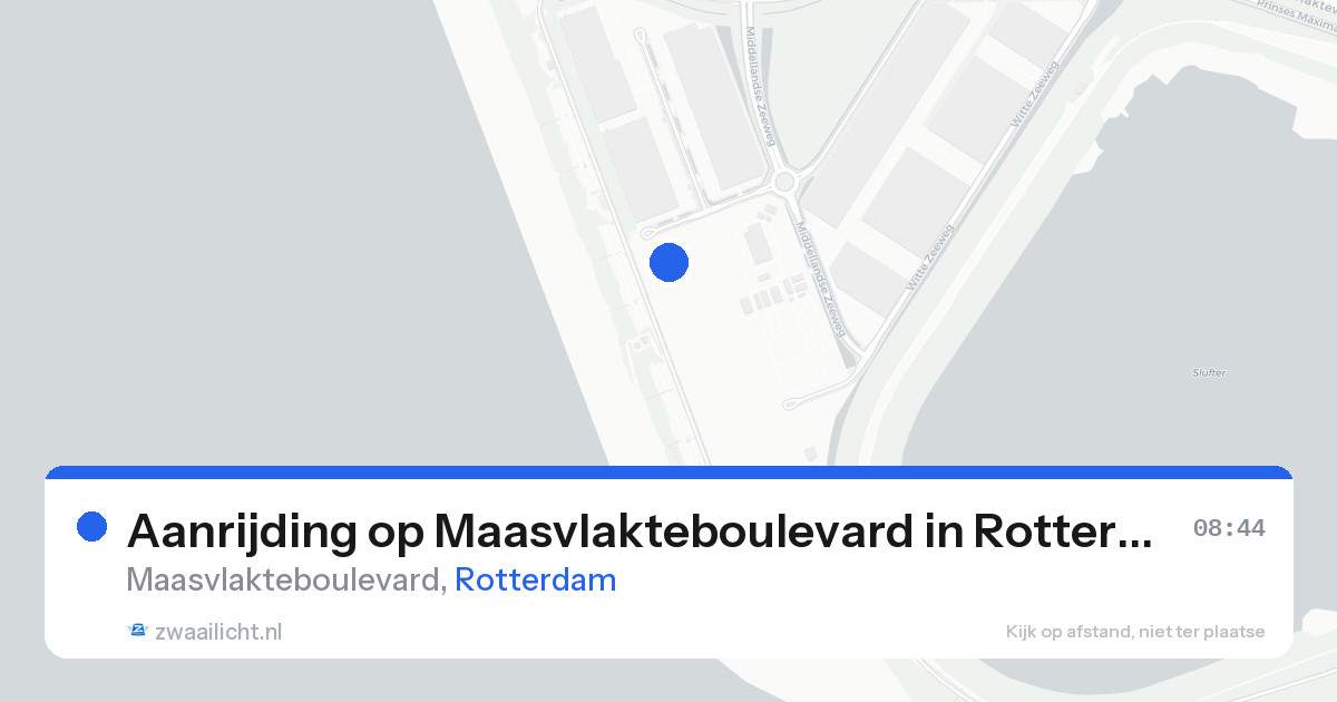 Aanrijding op Maasvlakteboulevard in Rotterdam — 23 aug 2026