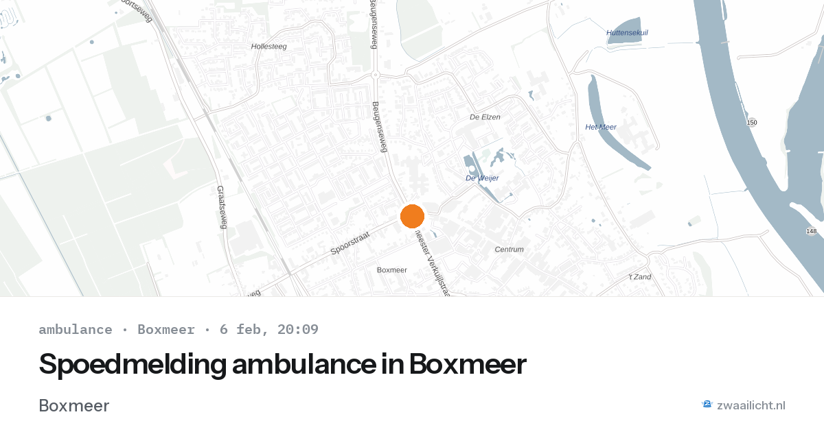 Spoedmelding ambulance in Boxmeer — 6 feb 2026