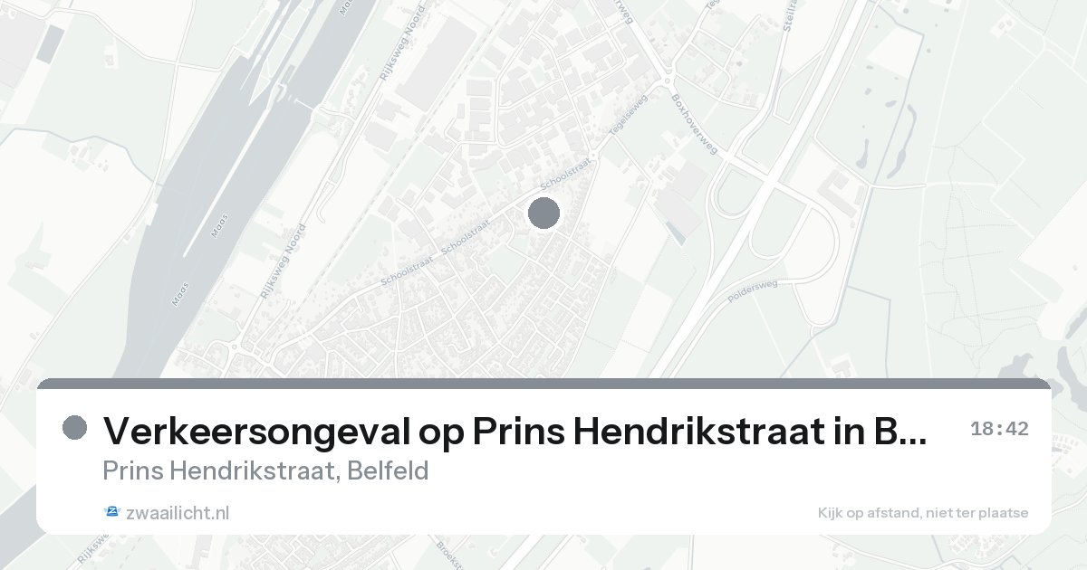 Verkeersongeval op Prins Hendrikstraat in Belfeld — 18 aug 2026