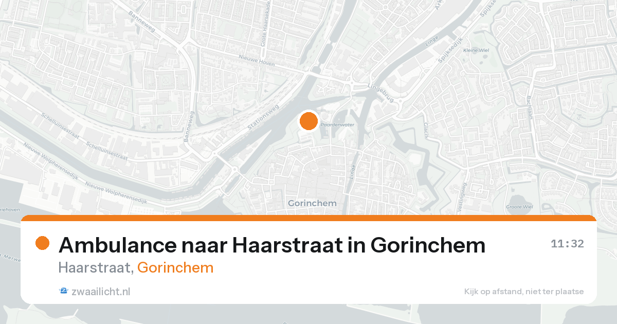 Ambulance naar Haarstraat in Gorinchem — 15 aug 2026