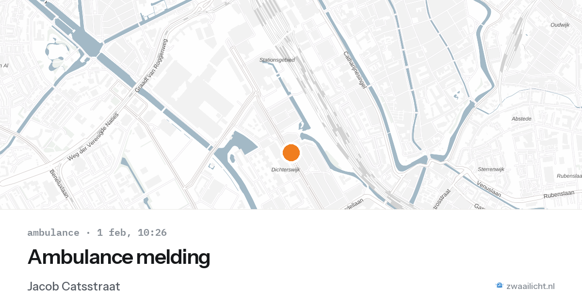 Ambulance melding — 1 feb 2026