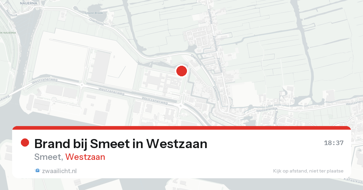 Brand bij Smeet in Westzaan — 31 jan 2026