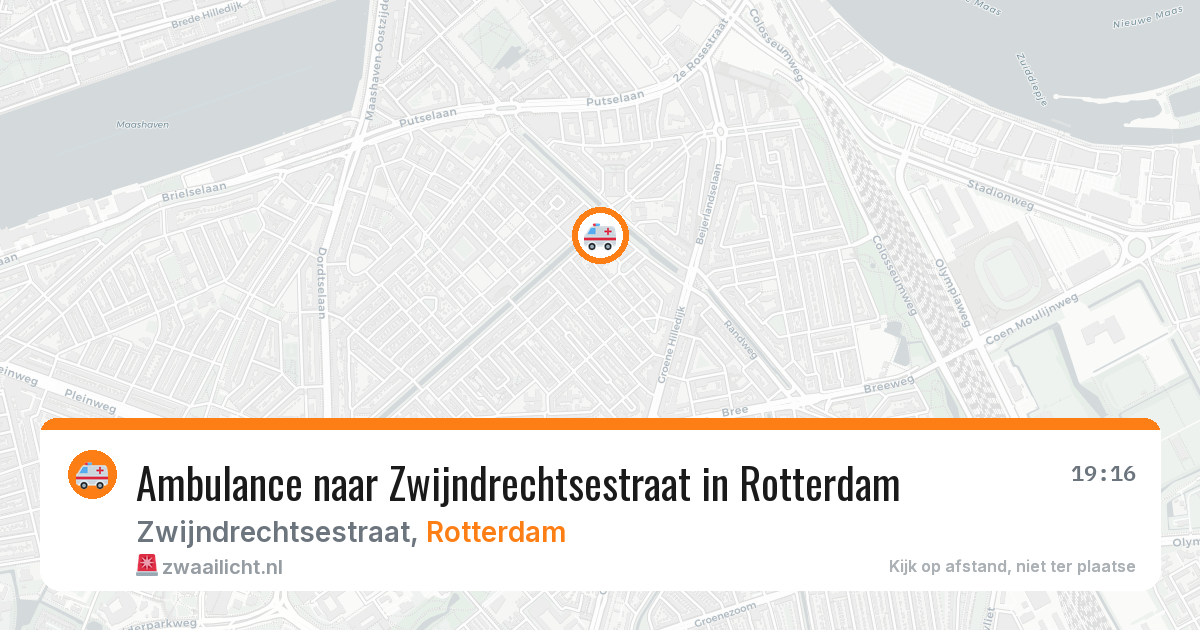 Ambulance naar Zwijndrechtsestraat in Rotterdam — 9 mei 2026
