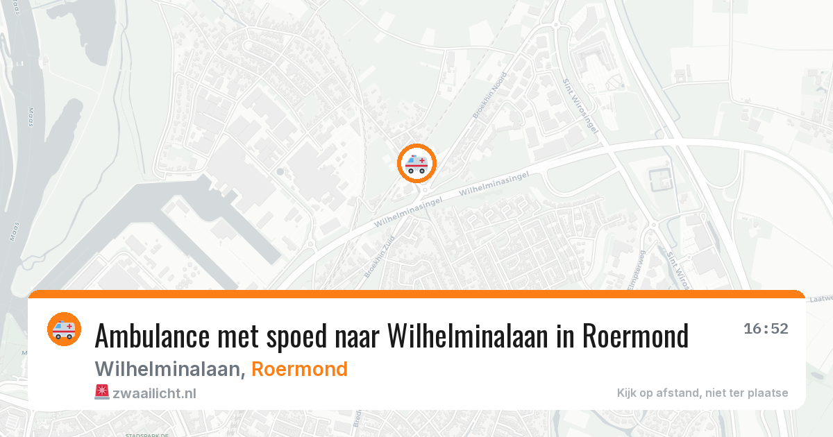 Ambulance met spoed naar Wilhelminalaan in Roermond — 10 feb 2026