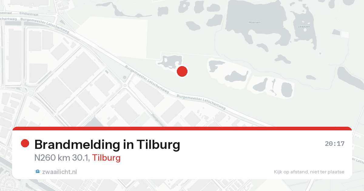 Brandmelding in Tilburg — 21 aug 2026