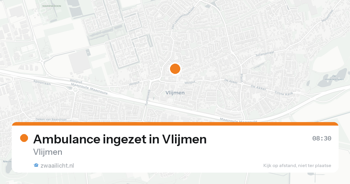 Ambulance ingezet in Vlijmen — 31 jan 2026