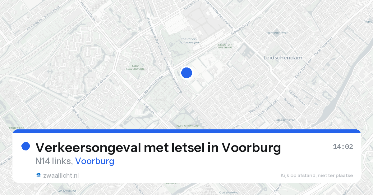 Verkeersongeval met letsel in Voorburg — 25 aug 2026