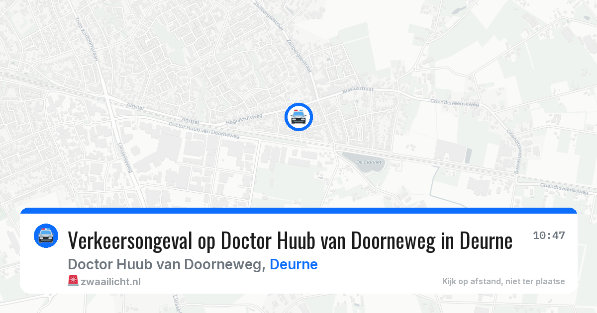Verkeersongeval op Doctor Huub van Doorneweg in Deurne — 4 apr 2026