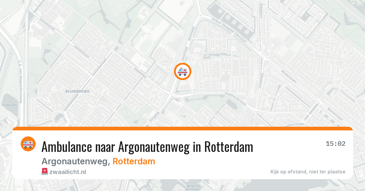 Ambulance naar Argonautenweg in Rotterdam — 14 apr 2026