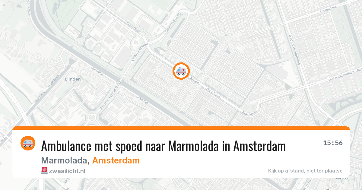 Ambulance met spoed naar Marmolada in Amsterdam — 28 mei 2026