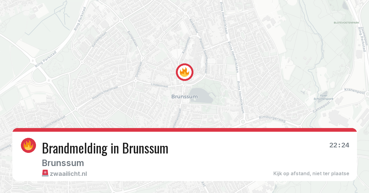Brandmelding in Brunssum — 5 mei 2026