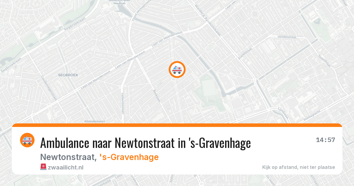Ambulance naar Newtonstraat in 's-Gravenhage — 10 jul 2026