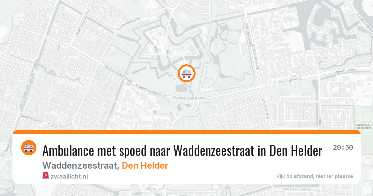 Ambulance met spoed naar Waddenzeestraat in Den Helder — 27 mei 2026