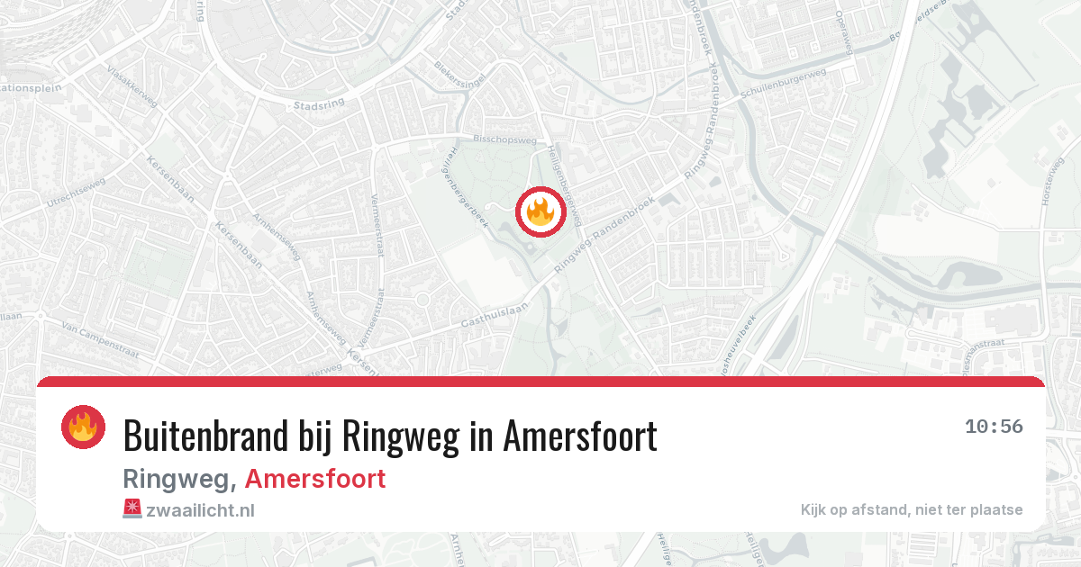Buitenbrand bij Ringweg in Amersfoort — 10 jun 2026