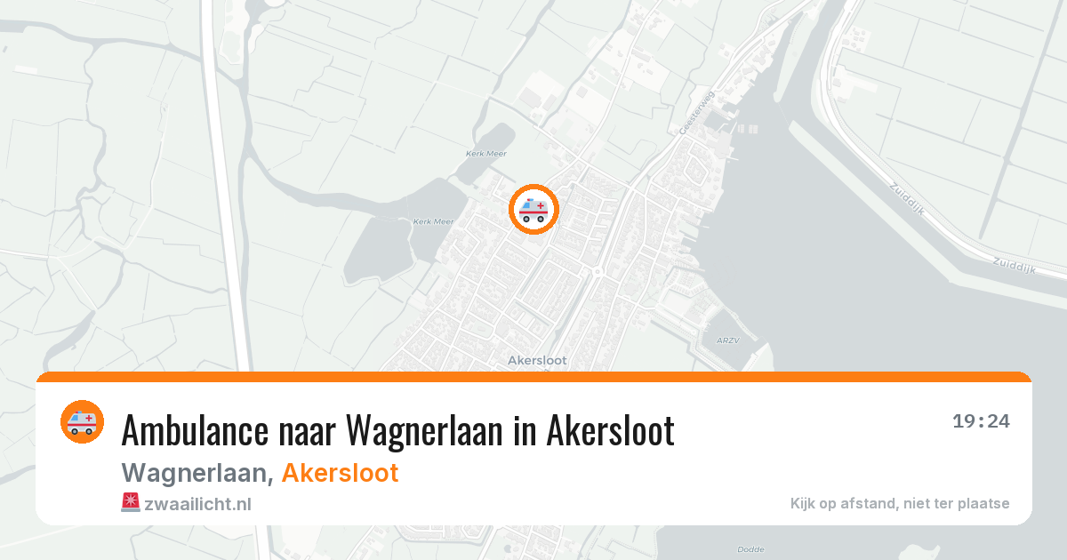 Ambulance naar Wagnerlaan in Akersloot — 3 aug 2026