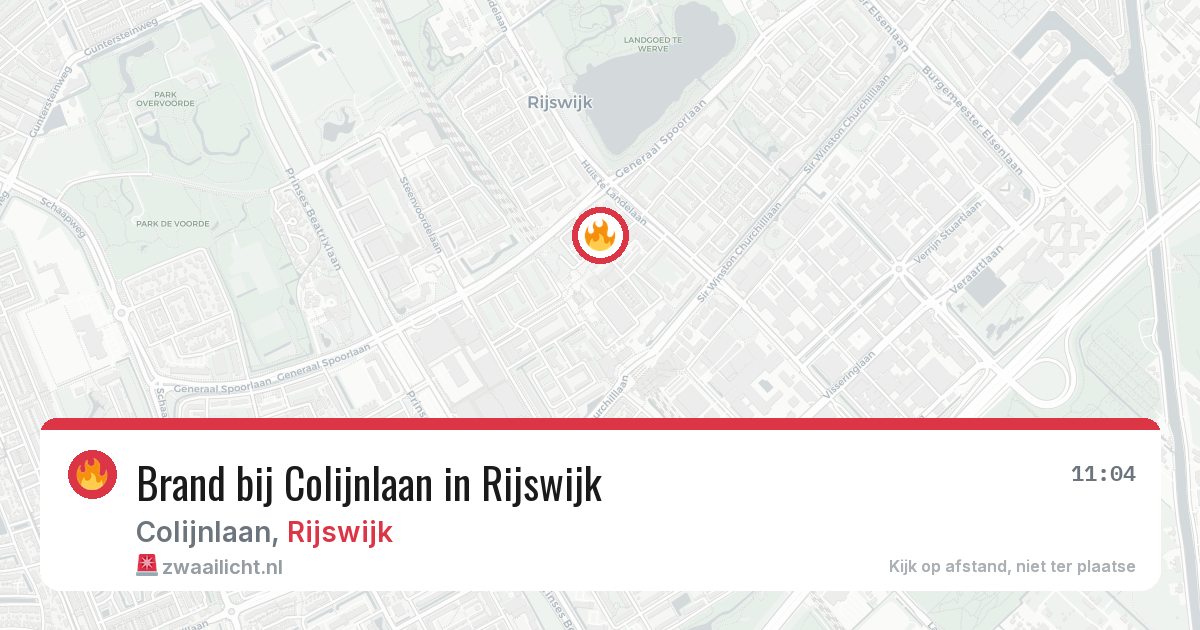 Brand bij Colijnlaan in Rijswijk — 23 jul 2026