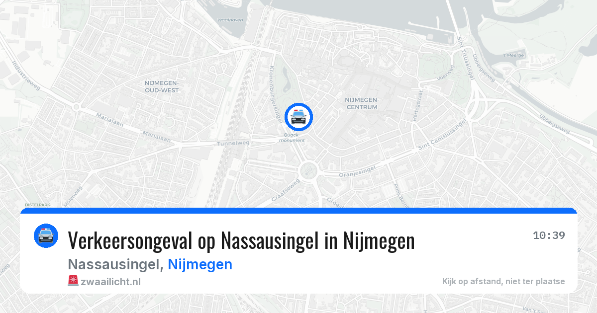 Verkeersongeval op Nassausingel in Nijmegen — 28 apr 2026