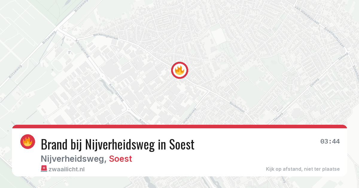 Brand bij Nijverheidsweg in Soest — 28 jun 2026