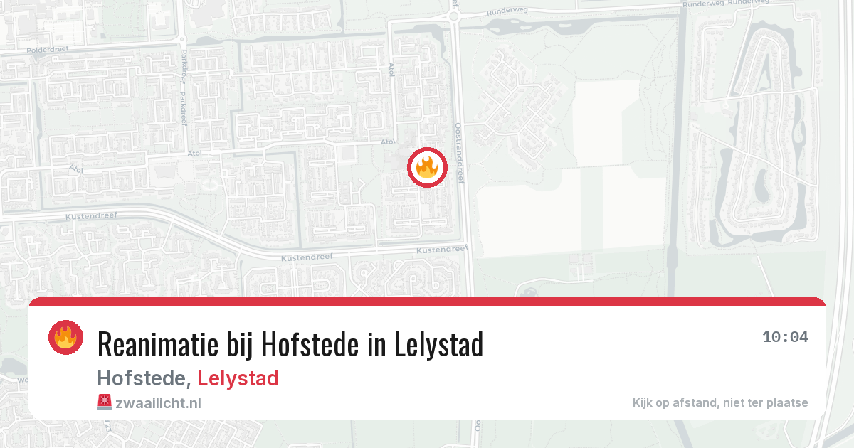 Reanimatie bij Hofstede in Lelystad — 29 jun 2026