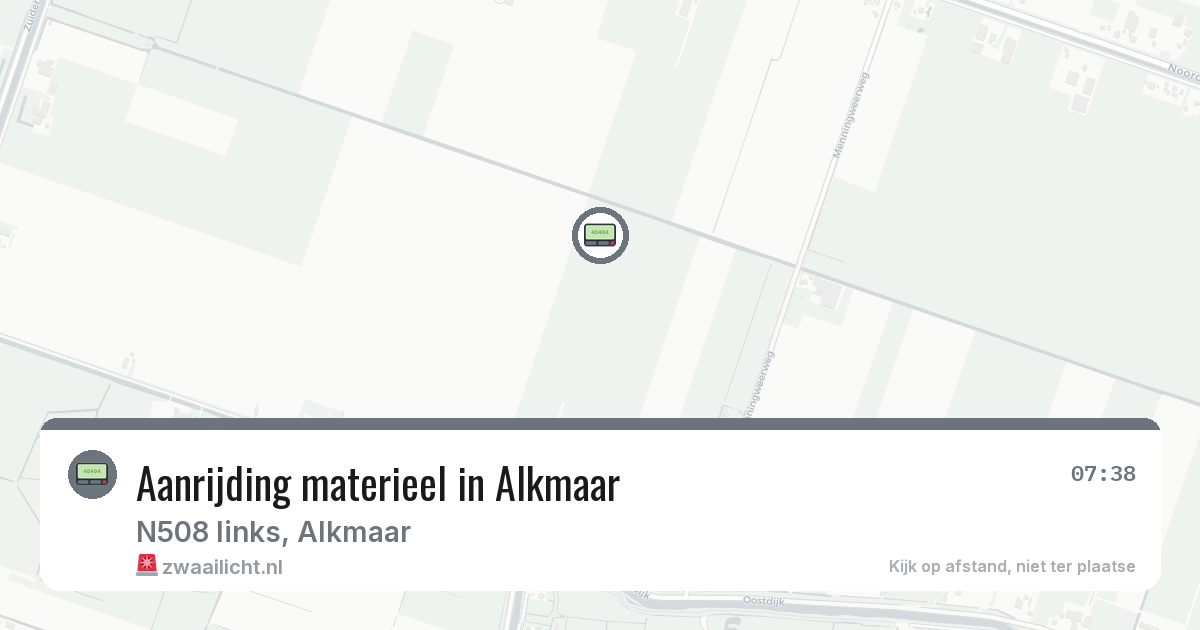 Aanrijding materieel in Alkmaar — 30 jan 2026