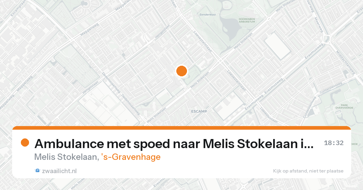 Ambulance met spoed naar Melis Stokelaan in 's-Gravenhage — 19 aug 2026