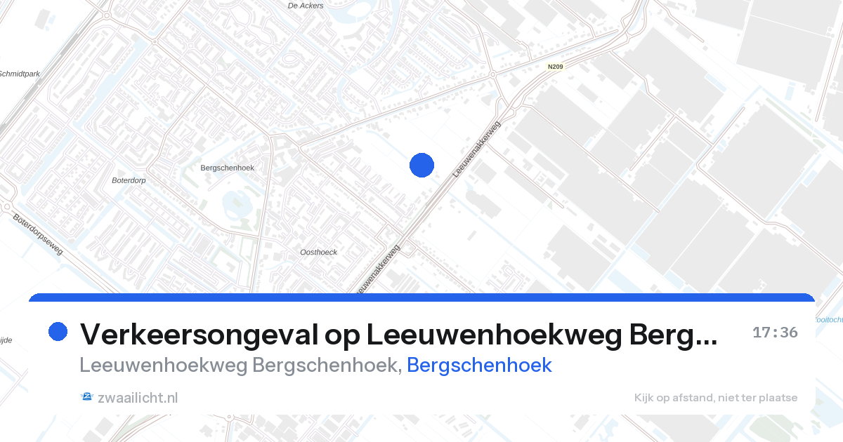 Verkeersongeval op Leeuwenhoekweg Bergschenhoek in Bergschenhoek — 28 aug 2026