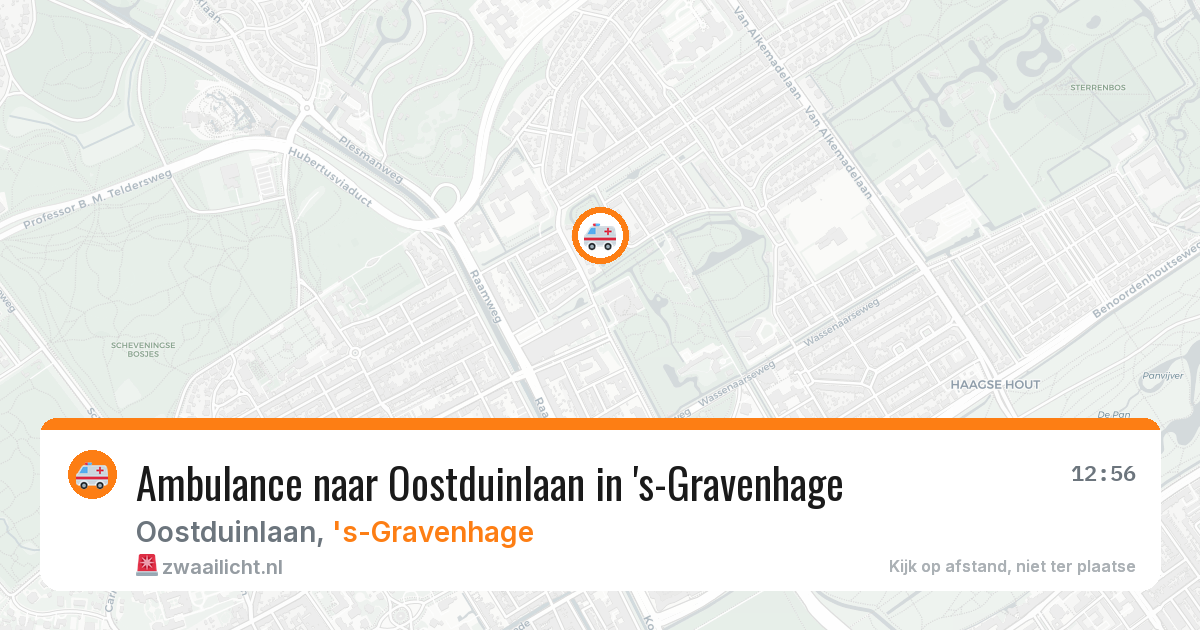 Ambulance naar Oostduinlaan in 's-Gravenhage — 24 mei 2026