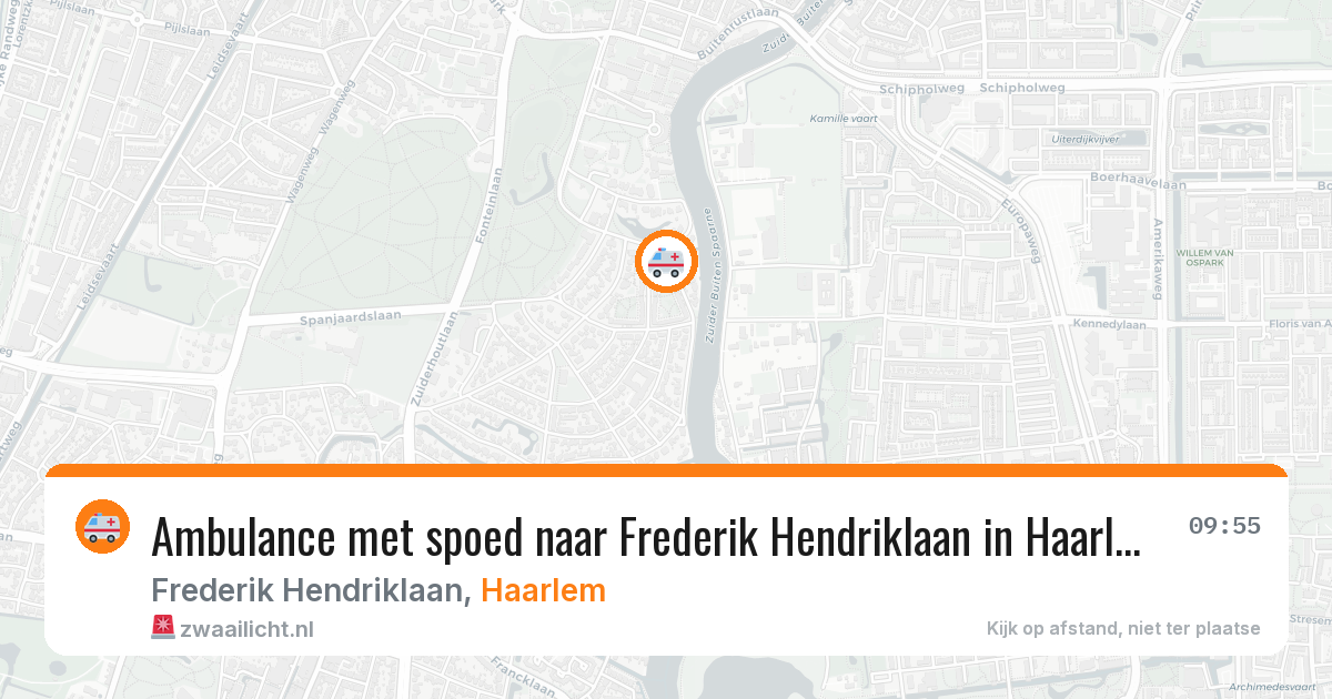 Ambulance met spoed naar Frederik Hendriklaan in Haarlem — 1 jun 2026