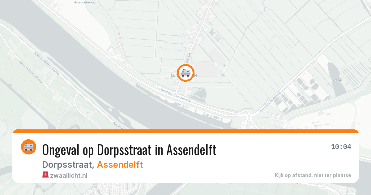 Ongeval op Dorpsstraat in Assendelft — 18 jan 2026