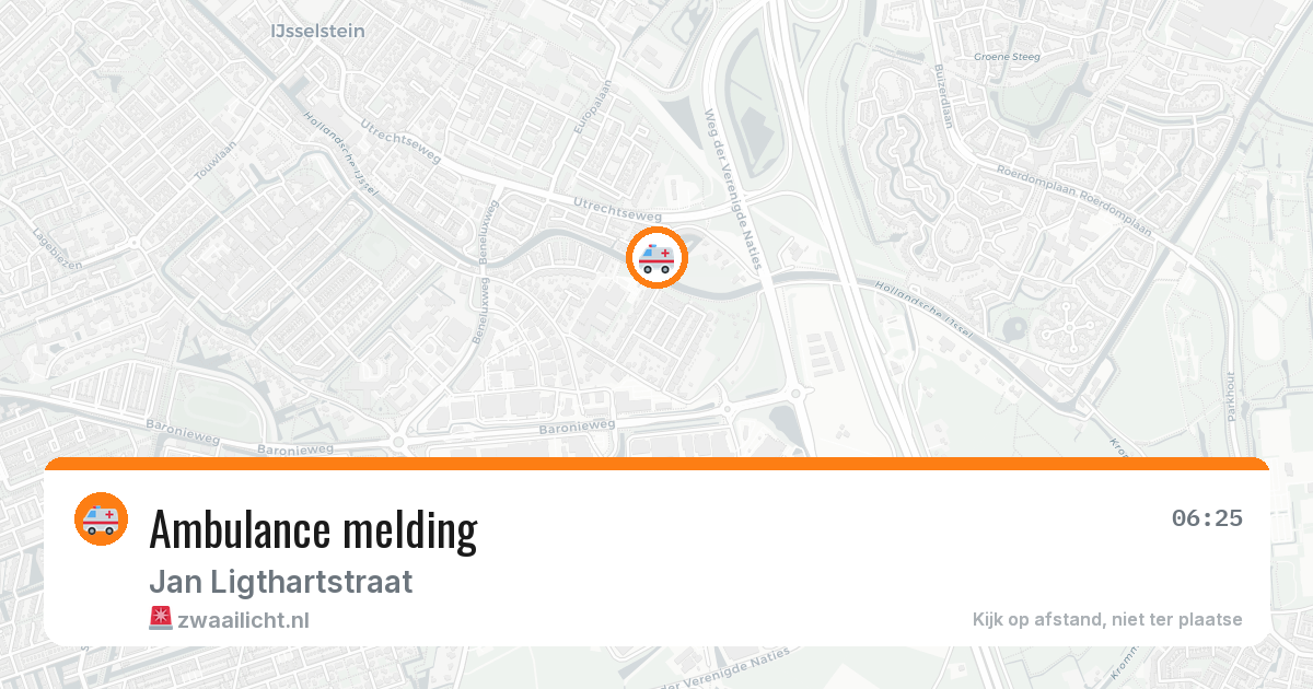 Ambulance melding — 20 jan 2026
