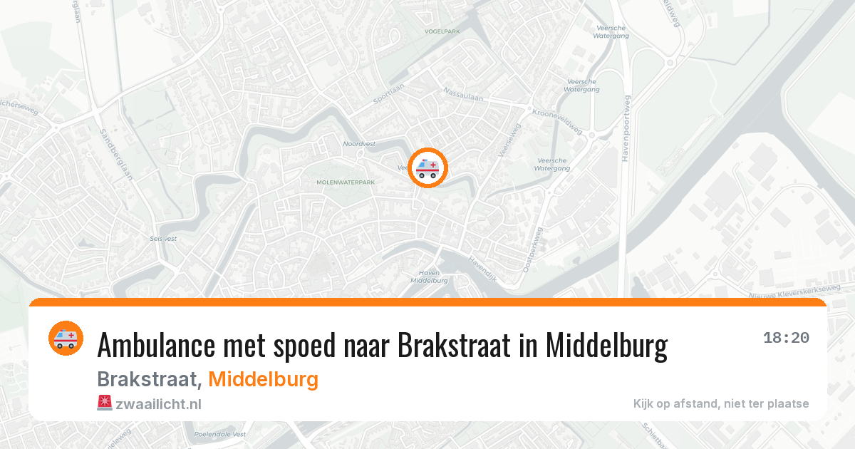 Ambulance met spoed naar Brakstraat in Middelburg — 24 feb 2026