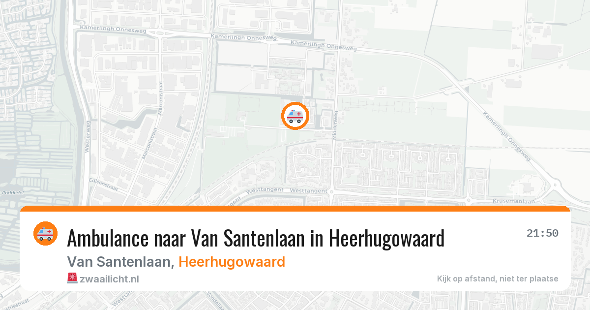 Ambulance naar Van Santenlaan in Heerhugowaard — 6 aug 2026