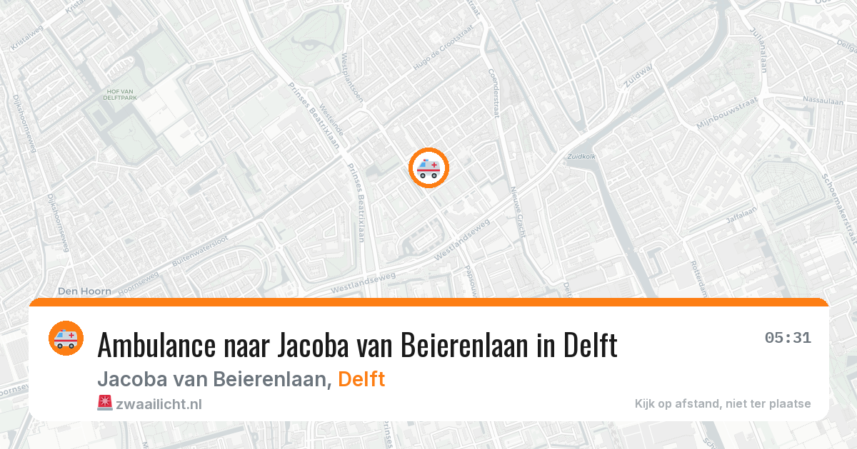 Ambulance naar Jacoba van Beierenlaan in Delft — 28 apr 2026