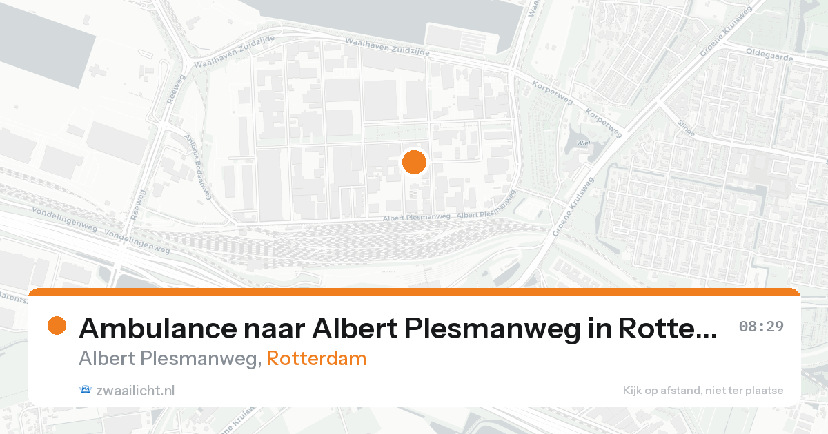 Ambulance naar Albert Plesmanweg in Rotterdam — 18 aug 2026