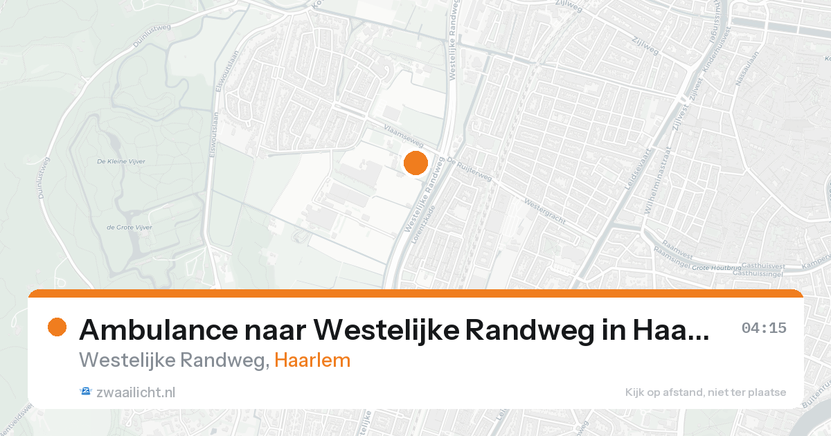 Ambulance naar Westelijke Randweg in Haarlem — 23 aug 2026