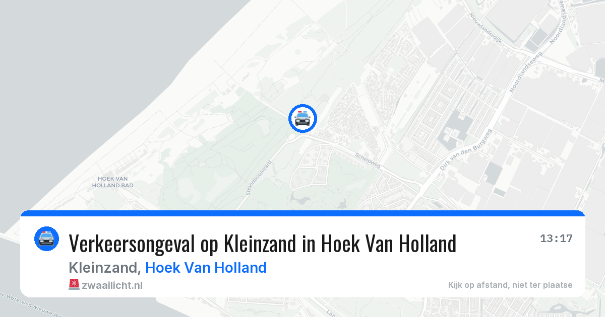 Verkeersongeval op Kleinzand in Hoek Van Holland — 28 jul 2026