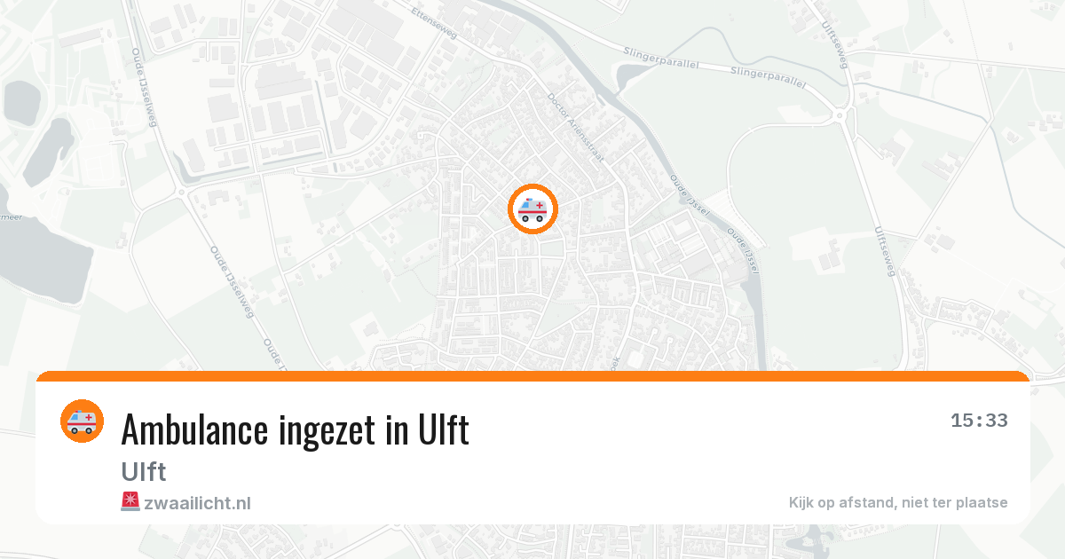Ambulance ingezet in Ulft — 10 aug 2026