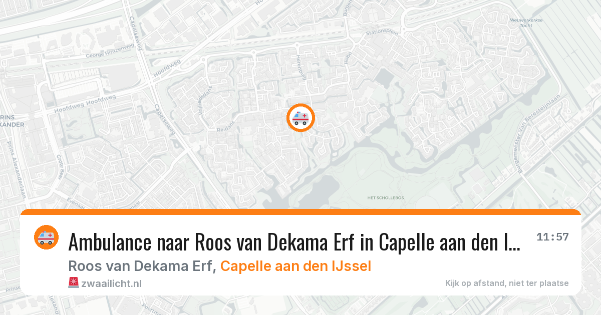Ambulance naar Roos van Dekama Erf in Capelle aan den IJssel — 2 jul 2026